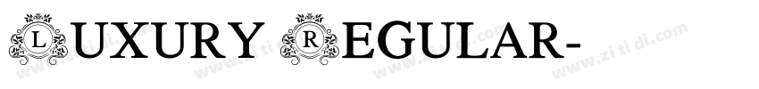 Luxury Regular字体转换